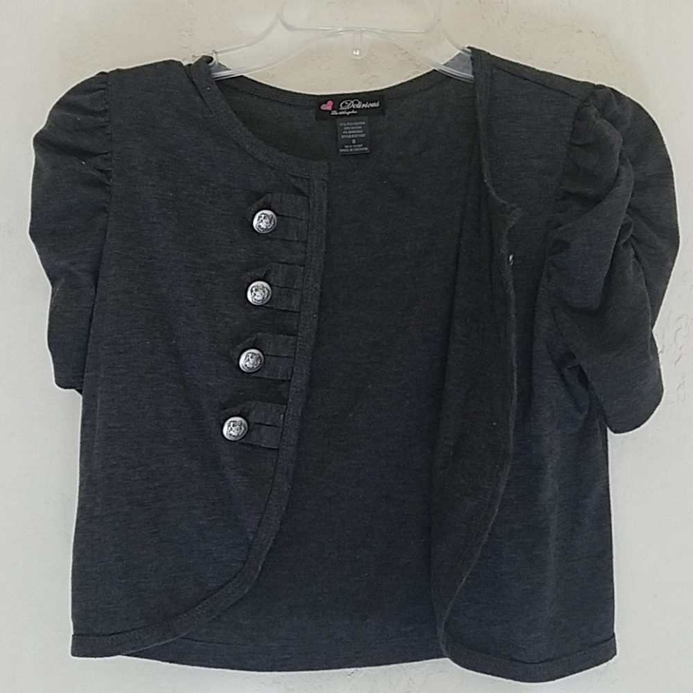 Grey Short Sleeve Jacket